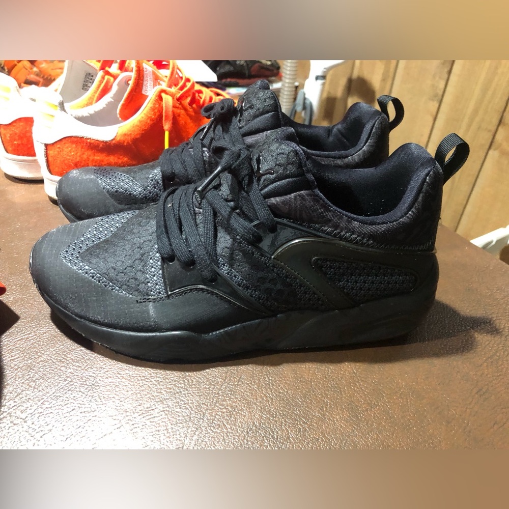 Puma fear of god fog black shoes sz 9